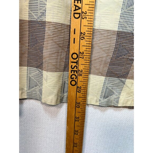 Minos Mens Button Down Shirt Short Sleeve Summer Size XL Multicolor Plaid Pocket - Picture 9 of 12